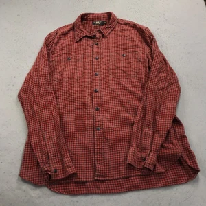 Double RL RRL Shirt Mens 2XL XXL Red Buffalo Plaid Flannel Faded Ralph Lauren - Picture 1 of 9