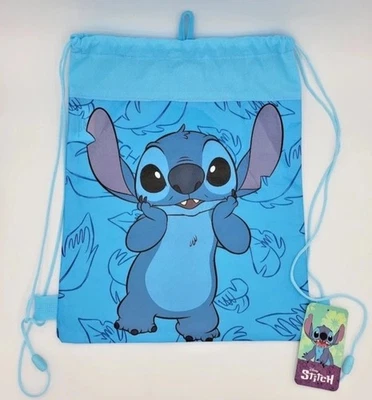 Bolso bandolera de lona Disney Stitch azul con cordón. Nuevo  Foto 1 de 4