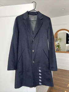 Theory Almec Coat in Double-Face Wool-Cashmere Baltic Blue S - Picture 1 of 7