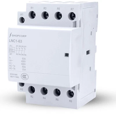 Shopcorp 60A 4 Pole Normally Closed IEC 400V Contactor – 220/240VAC Coil - Image 1 of 4