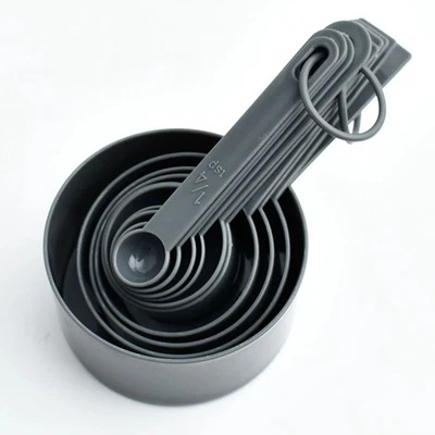 10Pcs Measuring Cups and Measuring Spoons Set Stainless Steel Measure Cup Set - Image 1 of 4