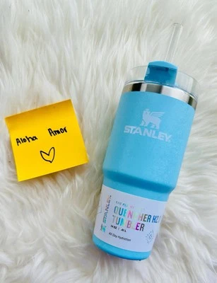 💙AUTHENTIC💙 14 Oz - Powder Blue Crush - Stanley Flowstate Tumbler - Imagem 1 de 4