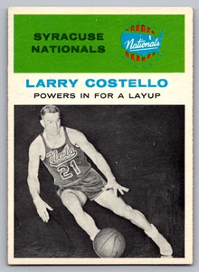 1961-62 FLEER #48 LARRY COSTELLO POWERS IN FOR LAYUP - Picture 1 of 3