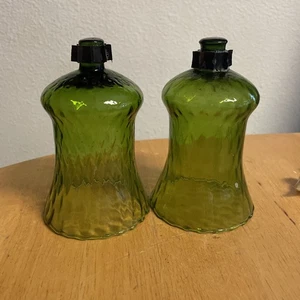 2 tazas/soportavelas votivas verdes aguacate interiores del hogar vintage - Imagen 1 de 3