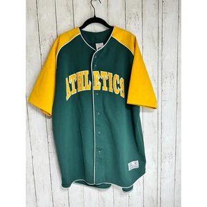 Leichtathletik Baseball Trikot XL grün & gelb True Fan MLB Original Merchandise - Bild 1 von 4