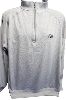 FootJoy Men's Quarter-Zip Golf Pullover Light Gray Nylon/Spandex  Size X-Large - Image 1 of 4