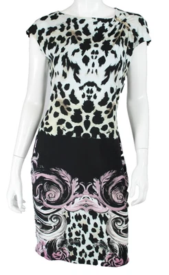 Vestido Vaina Jersey ROBERTO CAVALLI 2009 Multicolor Estampado Animal y Abstracto 46 Foto 1 de 4