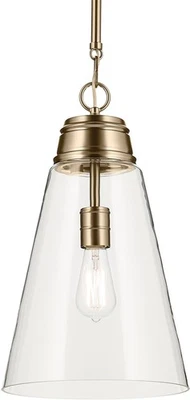 Kichler 52661CLR Marsailli 12"W Pendant - Bronze - Image 1 of 4