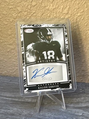 2022 SAGE Artistry - Autographs Kalon Gervin #A-KG2 (AU, RC) - Image 1 of 2