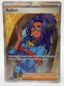 Pokemon TCG Card Prismatic Evolutions 142/131 Raifort Supporter Full Art Rare - Picture 1 of 1