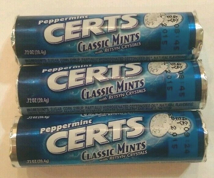 3 Rollos Certs Mints Peppermint Classic 0.72oz Caramelo Coleccionista (Ver Detalles)  Foto 1 de 1