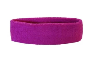 Stirnband Einfarbig Lila 6x21cm Schweißband für Sport Headband - Bild 1 von 1