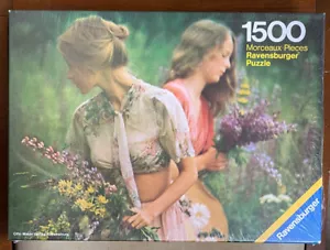 PICKING FLOWERS Jigsaw 1500 pcs RARE SEALED Ravensburger VINTAGE Fast FREE POST - Picture 1 of 2