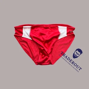AussieBum Mens red competition crew Nylon Swim bikini Swimwear size S M L XL - Picture 1 of 10