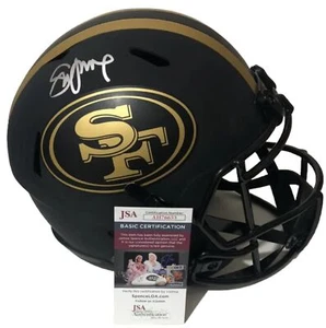 CASCO STEVE YOUNG SAN FRANCISCO 49’ERS FIRMATO AUTO FULL SIZE ECLISSI LUNARE JSA - Foto 1 di 1