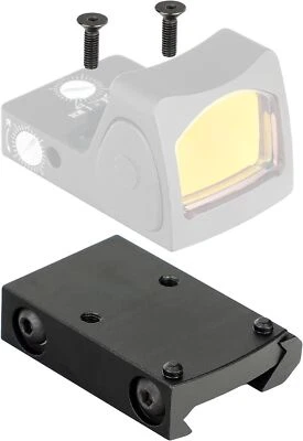 Low Profile Picatinny Rail Mount Flat Adapter for RMR Red Dot Scope - Image 1 of 4