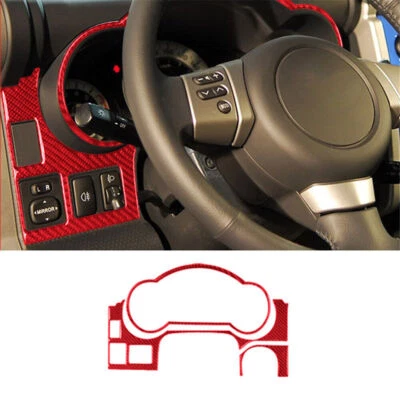 Красный из углеродного волокна внутренний спидометр объемный чехол отделка для Toyota FJ Cruiser - Изображение 1 из 4