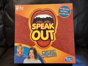 Speak Out Board Game Family Ridiculous Mouthpiece Challenge Hasbro - Picture 1 of 2