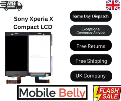 LCD Screen for Sony Xperia X Compact F5321 with Digitizer Full Assembly (Black) - Image 1 of 2