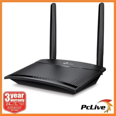 TP-Link TL-MR100 V2 300 Mbps Wireless 4G LTE Router Detachable Antenna SIM WIFI - image 1 of 4
