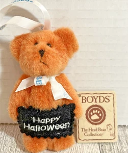 2006 Boyds Bears Hershey Mini Bear “Happy Halloween” Ornament Head Bean - Picture 1 of 6