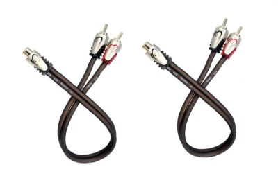 KnuKonceptz Klarity RCA Cable Y Adapter 1 Female to 2 Male RCA Splitter Pair (2) - Image 1 of 3