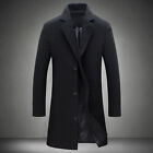 Men Jacket Solid Color Comfortable Polyester Spandex Men Coat Long Sleeve