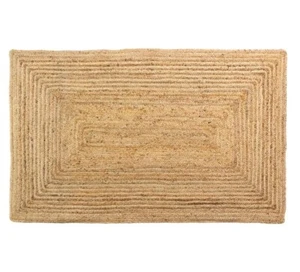 Natural Handcrafted Reversible Jute Rug Traditional Carpet For Living Room - Picture 1 of 3