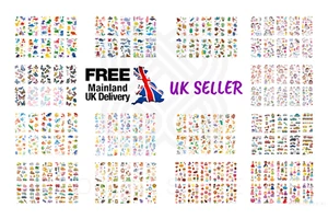 10 Sheets Temporary Fake Tattoo Stickers For Boys Girls Kids Party Bag Fillers - Picture 1 of 25