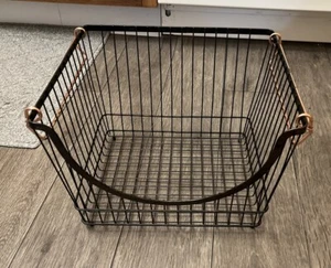Better Homes & Gardens Basket Bronze Metal Kitchen Pantry Organization 12x10x8” - Picture 1 of 16