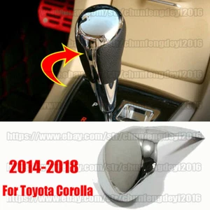 For Toyota Corolla 2014-2018 Chrome ABS Look Inner Gear Shift Knob Trim Cover - Picture 1 of 8
