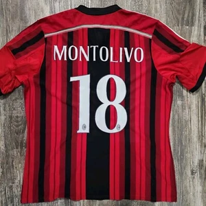 Camiseta de fútbol local Adidas AC Milan 2015 Riccardo Montolivo para hombre XL Italia Serie A - Imagen 1 de 11