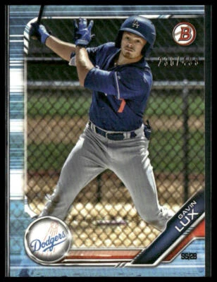 Gavin Lux #BP-130 2019 Bowman Prospects Sky Blue 238/499 - Image 1 of 2