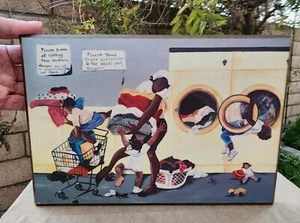 SPIN CYCLE By Annie Lee, Laundromat Laundry African American Art, Black Art, - Picture 1 of 24