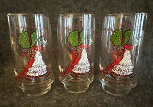 Juego de 3 Coca-Cola HOLLY HOBBIE Vintage 1982 Edición Limitada Vasos de Navidad - Imagen 1 de 24