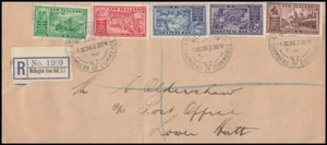 NEW ZEALAND FDC 1936 COMMERCE (SET 5 STAMPS) ON COVER (ID:14/D19008) - Picture 1 of 1