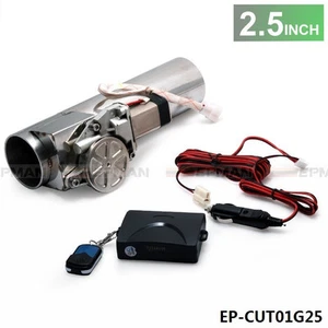 2.5" Type Electric Exhaust Catback Downpipe E-Cutout Valve System Remote Kit - Picture 1 of 5