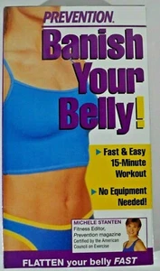 Prevention Banish Your Belly VHS New/Sealed Movie Michele Stanten - Picture 1 of 6