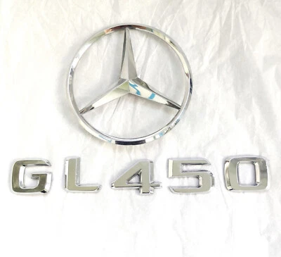 2007-2012 Mercedes-Benz GL450 4 Matic Trunk DOOR Emblem Logo  SET  OEM - Image 1 of 3