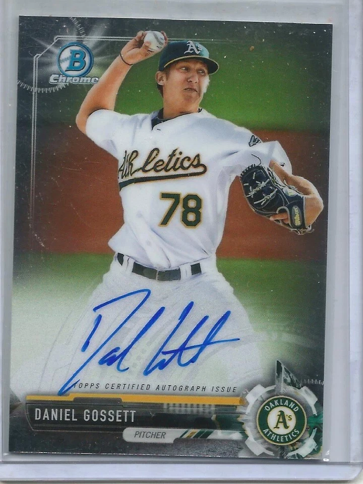 Daniel Gossett 2017 Bowman Chrome Autograph Rookie - Image 1 of 1