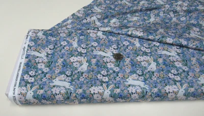 TIMELESS TREASURES (DEAR STELLA DESIGNS) Timeless Treasures quilt-craft fabric BUNNY HOP GARDEN 2 yds (dcj-2772) Stella