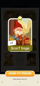 Scarf Sage-Monoply Go Sticker Fast Sending - Picture 1 of 1