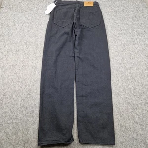 Pantalones de mezclilla Snow Peak para hombre W30 L31 negros 5 bolsillos ajuste regular botón mosca - Imagen 1 de 12