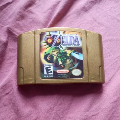 Legend Of Zelda: Majora's Mask N64 GOLD Cart Authentic Cartridge Only TESTED - Image 1 of 4