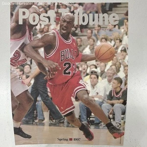 1997 Michael Jordan Post Tribune Photo 13.5x10.5 Basketball Bulls Vintage - Picture 1 of 3
