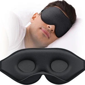 Sleep Mask for Side Sleeper, Eye Mask for Sleeping Women Men, 3D Contoured Cup - Picture 1 of 7