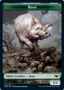 Foil Token Innistrad: Crimson Vow COPY 019 BOAR 012 - Picture 1 of 2