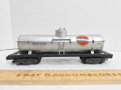 American Flyer 925 S Gauge Gulf Single Dome Tanker Tank Car GRVX 5016 No Box - Image 1 of 4