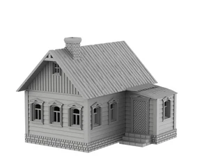 Karelian House A Eastern Front - WWIIRu 3D PRINTED Wargame Terrain Bolt Action - Imagen 1 de 5