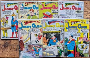 🔑 JIMMY OLSEN (SUPERMAN'S PAL) 7 Lot DC SILVER AGE Low-Grade-Read Description - Picture 1 of 15